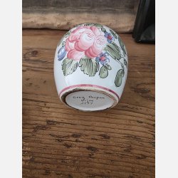 Fransk senapsburk i handm�lad fajans - GREY POUPON, DIJON