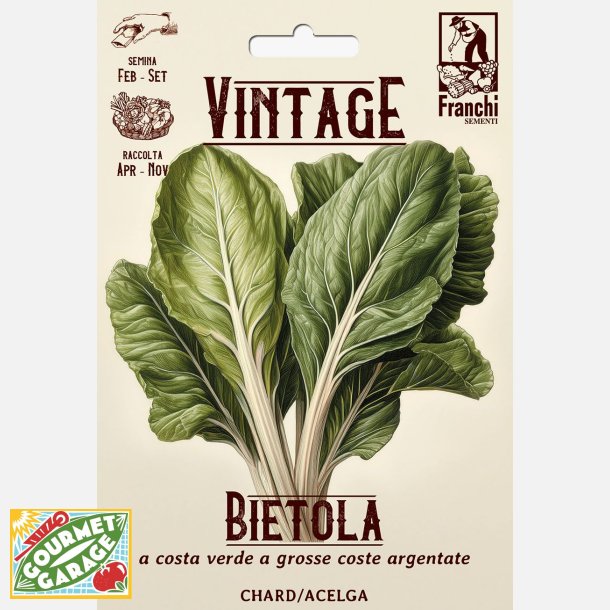 Mangold WHITE SILVER/VERDE A GROSSE COSTE ARGENTATE (VINTAGE)